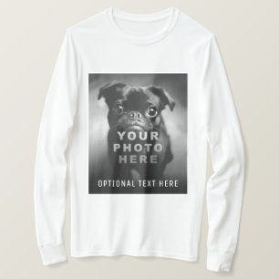 Create Your Own Simple Single Photo & Custom Text T-Shirt