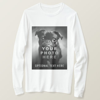 Create Your Own Simple Single Photo & Custom Text T-Shirt
