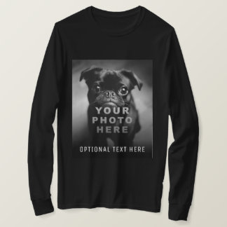 Create Your Own Simple Single Photo & Custom Text T-Shirt