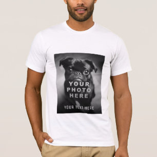 Create Your Own Simple Single Photo & Custom Text T-Shirt