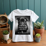 Create Your Own Simple Single Photo & Custom Text T-Shirt<br><div class="desc">Create your own simple,  modern t-shirt with a single photo and your custom text. If you need any help customising this,  please message me using the button below and I'll be happy to help.</div>