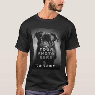 Create Your Own Simple Single Photo & Custom Text T-Shirt