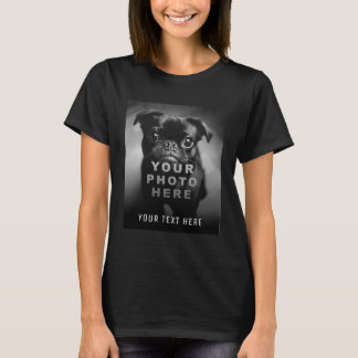 Create Your Own Simple Single Photo & Custom Text T-Shirt