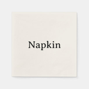 Create Your Own Simple Standard Cocktail Paper Napkin