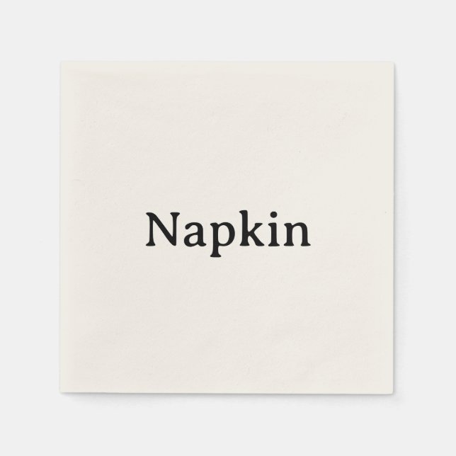 Create Your Own Simple Standard Cocktail Paper Napkin (Front)