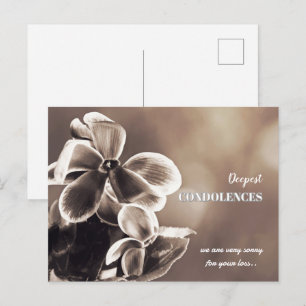 Create Your Own Simple Template Sympathy Postcard