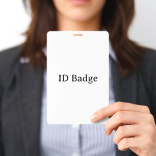 Create Your Own Simple Vertical 4"x6" PVC Plastic ID Badge