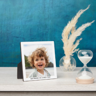 Create Your Own Single Photo Gallery white border Plaque