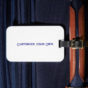 Create Your Own Single-Sided Luggage Tag