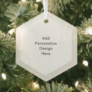 create your own Single Standard Size Glass Tree Decoration