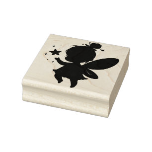 Create Your Own Skipping Star Fairy Girl Rubber Stamp