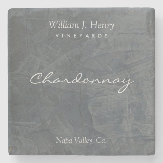 Create Your Own Slate Stone Wine Coasters (Front)