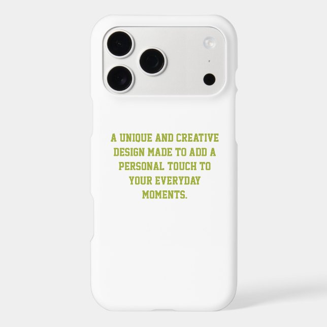 Create Your Own Slim iPhone 17 Pro Max Case (Back)