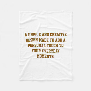 Create Your Own Small Polyester Fleece Blanket