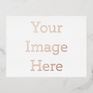 Create Your Own Smooth Rose Gold Foil Invitation