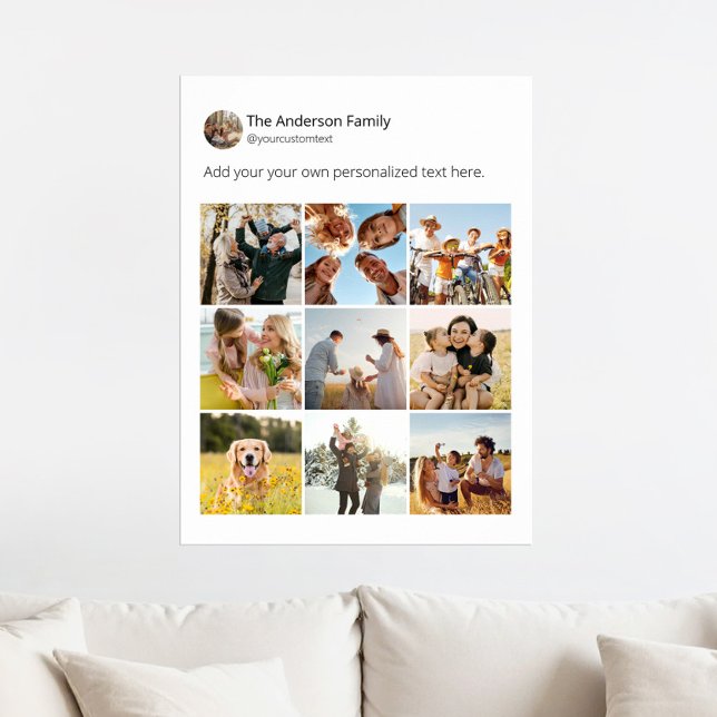 Create Your Own Social Media Photo Collage Poster (Creator Uploaded)