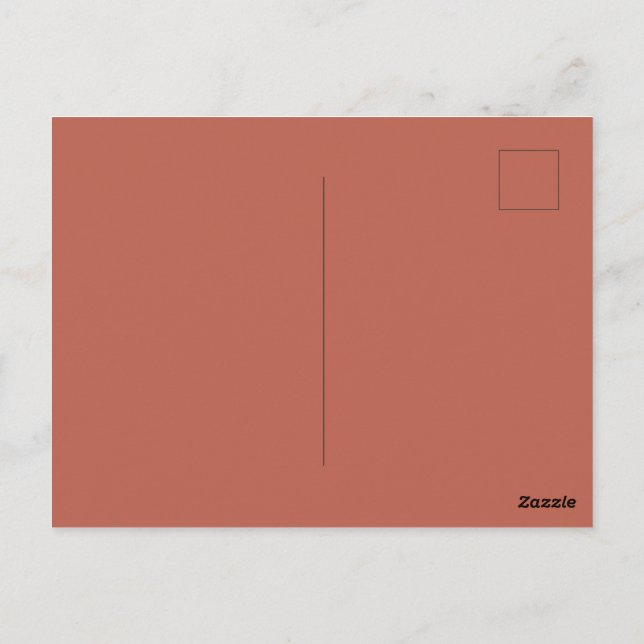 Create Your Own Solid Colour Glossy Postcard (Back)