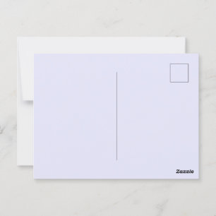 Create Your Own Solid Lavender Glossy Postcard