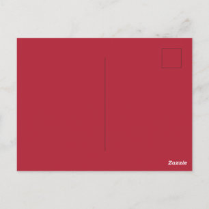 Create Your Own Solid Red Color Glossy Postcard