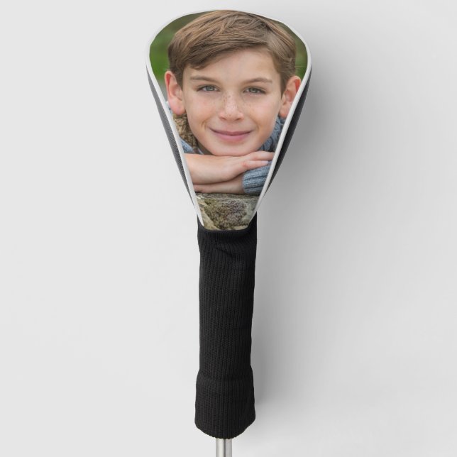 Create Your Own Son Photo Custom Pic Double Sided Golf Head Cover (Front)