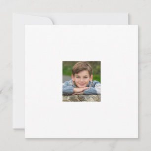 Create Your Own Son Photo Custom Pic Double Sided  Invitation