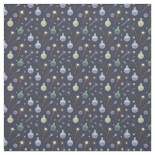 Create Your Own Sparkly Wands Potions Black Fabric