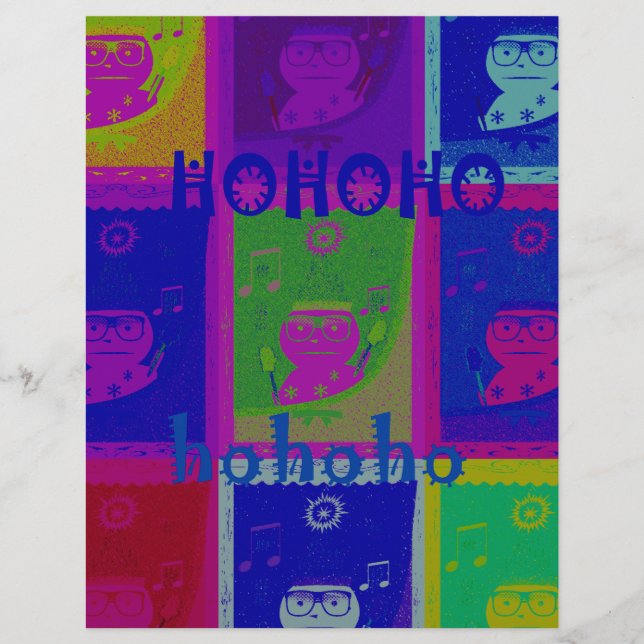 Create Your Own Special Santa HoHoho Pop Art  (Front)