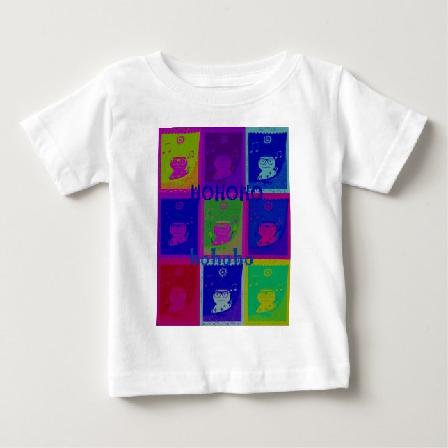 Create Your Own Special Santa HoHoho Pop Art  Baby T-Shirt (Front)
