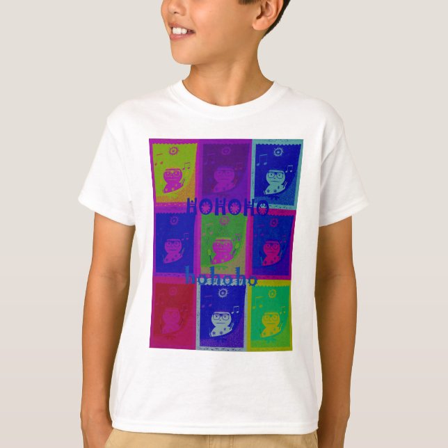 Create Your Own Special Santa HoHoho Pop Art  T-Shirt (Front)
