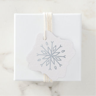Create Your Own Spindly Silver Foil Snowflake Favour Tags