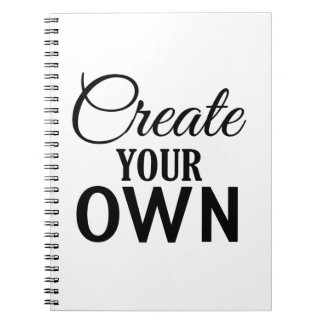 Create Your Own Spiral Notebook