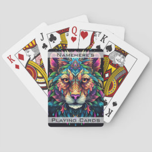 Create Your Own Spiritual Tribal Wolf Totem Animal Playing Cards