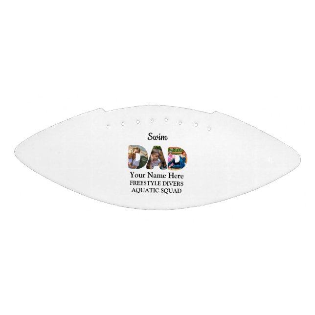 Create your own sports Dad photo collage Swim Dad Football (Panel)