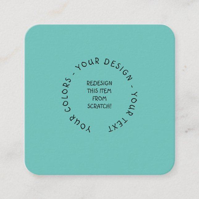 Create Your Own Square Business Card (Front)