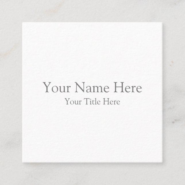 Square, 64 mm x 64 mm Business Card (Front)