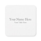 Create Your Own Square Business Card
