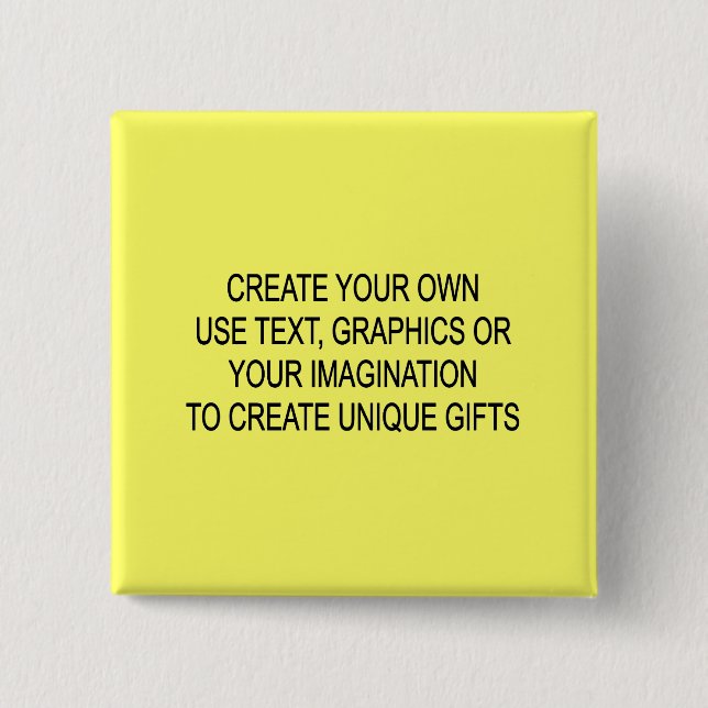 Create Your own Square Button Badges (Front)