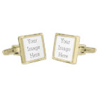 Create Your Own Square Cufflinks, Silver Plated