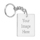 Create Your Own Square Double-sided Keychain