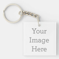 Create Your Own Square Double-sided Keychain