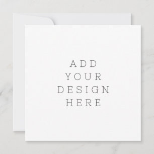 create your own square flat invitation card