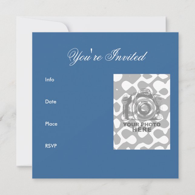 Create Your Own Square Invitation 8 (Front)