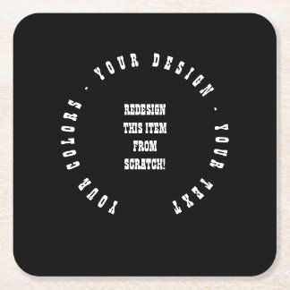 Create Your Own Square Paper Coaster