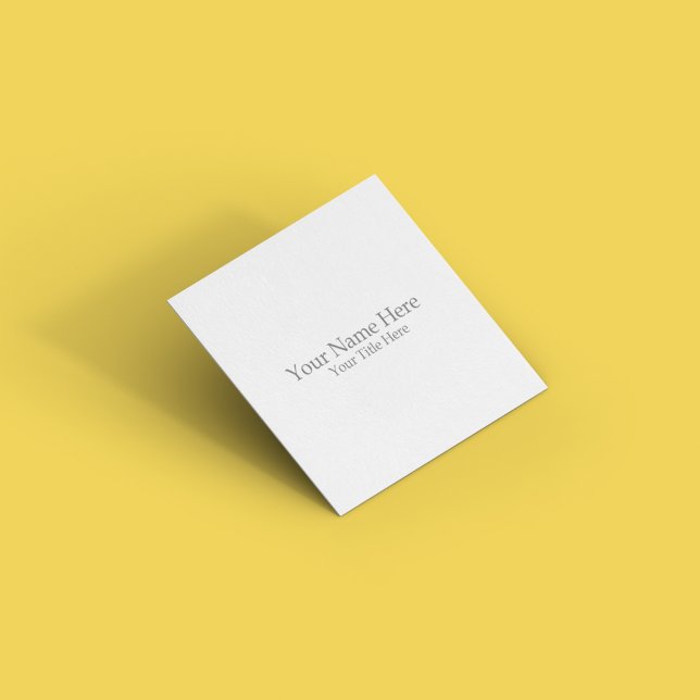 Create Your Own Square Square Business Card (Creator Uploaded)