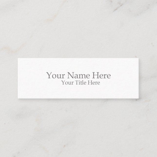 Create Your Own Square Square Mini Business Card (Front)