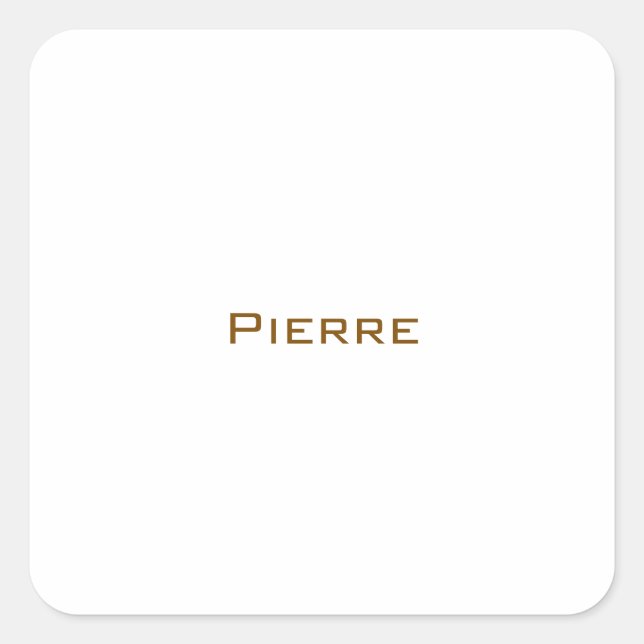 Create Your Own Square Sticker (Front)