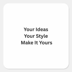 Create Your Own Square Sticker