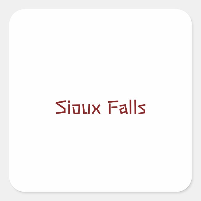 Create Your Own Square Sticker (Front)