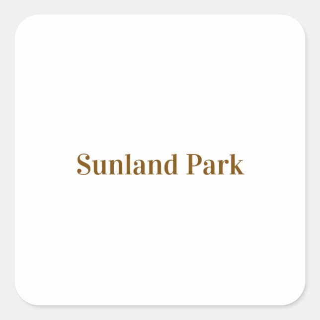 Create Your Own Square Sticker (Front)