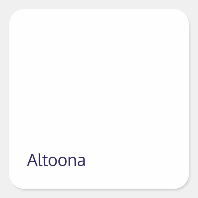 Create Your Own Square Sticker (Front)